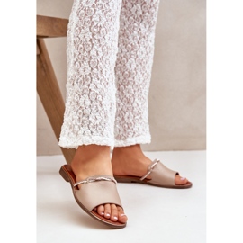 Lewski Shoes Lewski Cipele 3047 kožni flip flops bež 2