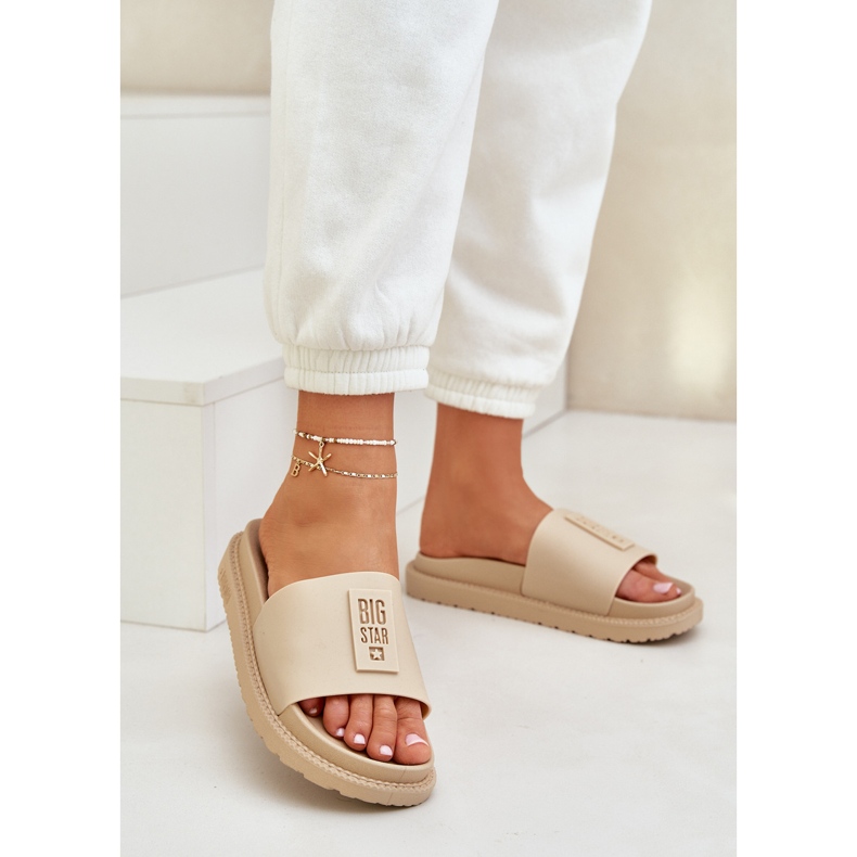 Ženske papuče Big Star LL274A210 bež 1