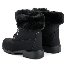 Queen Vivi Crni hvatači s krznom crna 1