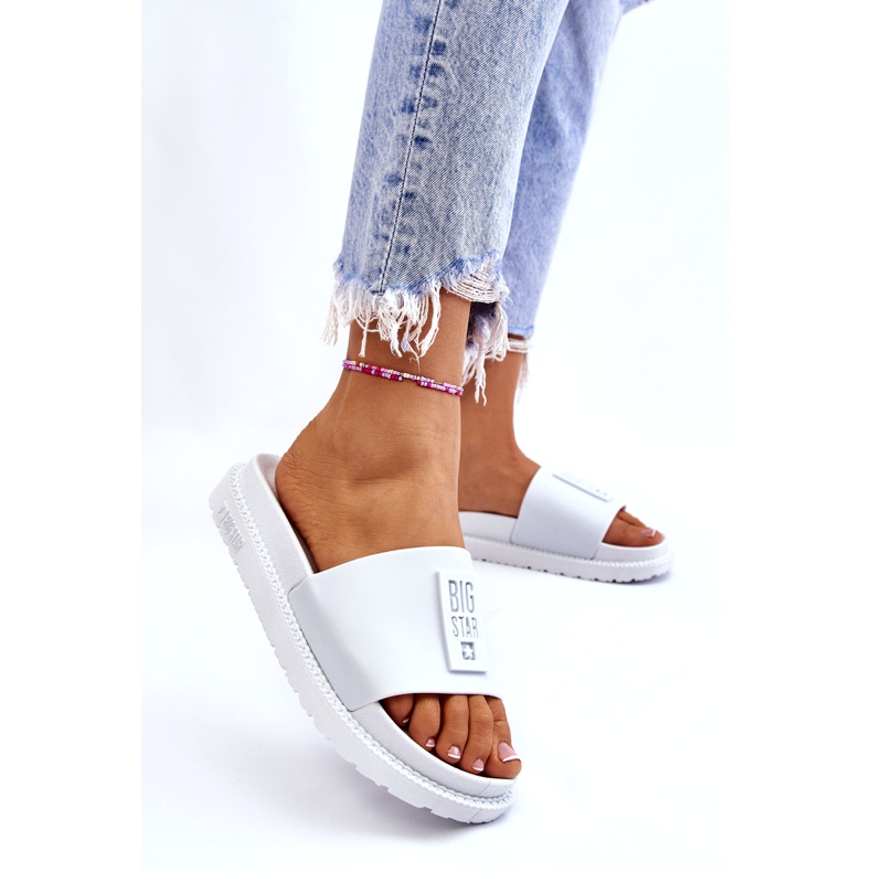 Ženske papuče Big Star LL274428 Bijele bijela 1