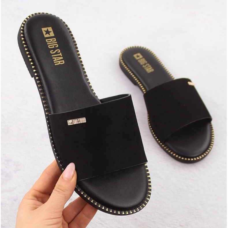 Ženske papuče Big Star RR274618 Black crna 1