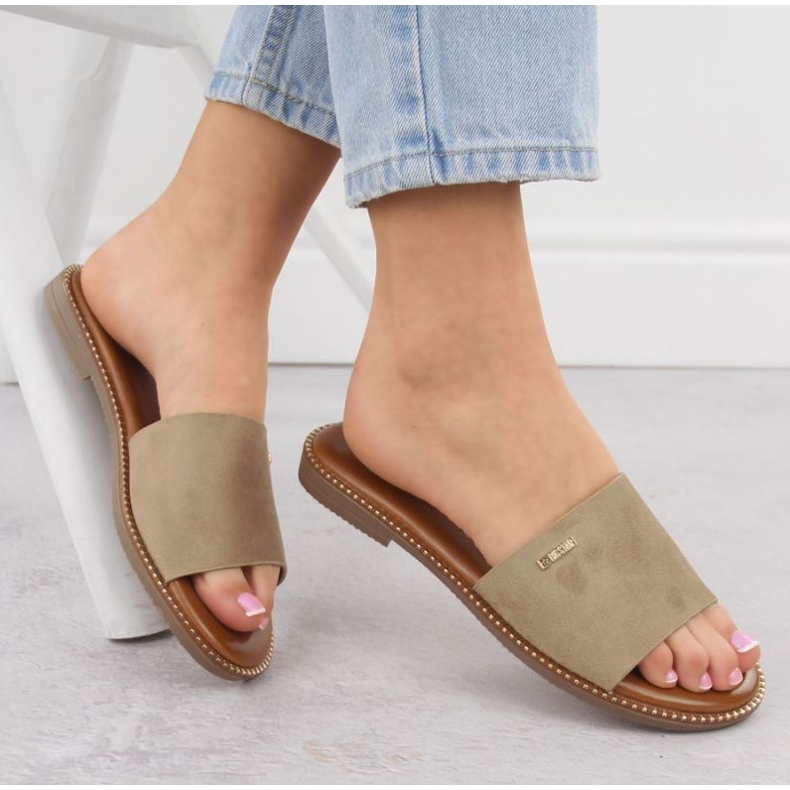 Ženske papuče Big Star RR274619 bež 2