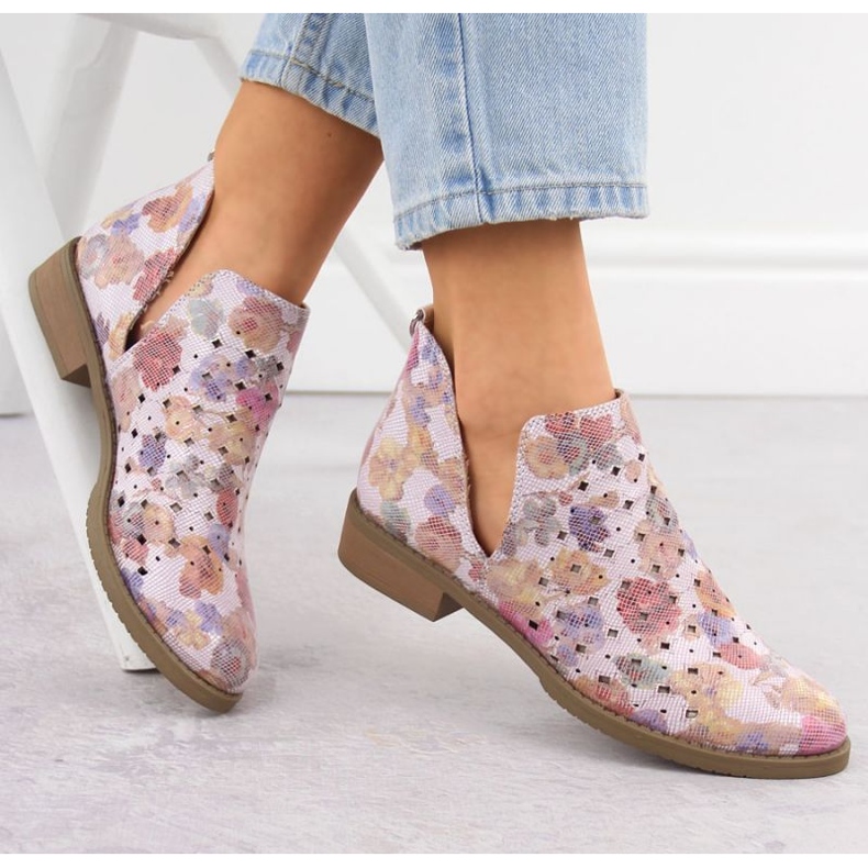 M.Daszyński M. daszyński čizme SA62-102 Openwork ljubičasta 2