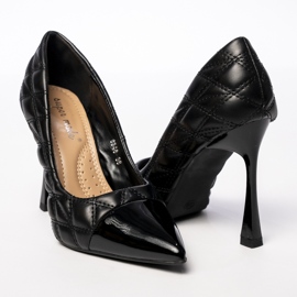 Ženske veronique crne pumpe crno 2