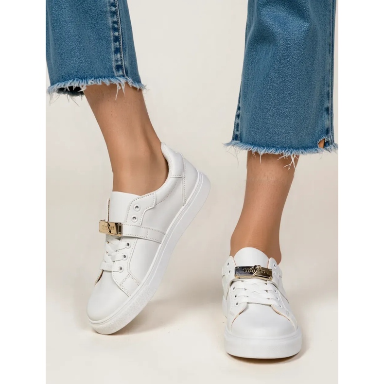 Ženske tenisice lunaria srebro bijela 2