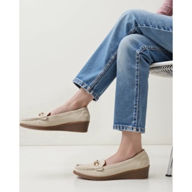 Ženske Mirena beige loafers bež 1