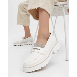 Ženski dijamantni bijeli natikači bijela 2