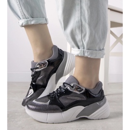 D/GMR Crne tenisice s visokim potplatom Rude srebro 1