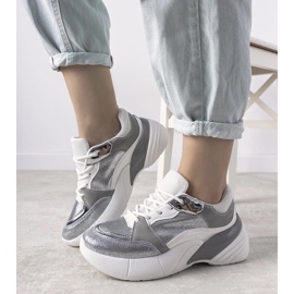 D/GMR Srebrne tenisice na visokom potplatu Crvena srebro 2