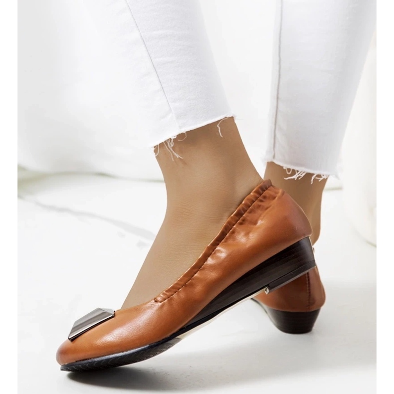 D/GMR Sofijske smeđe balerine smeđa 2