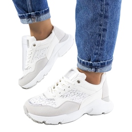 D/GMR Ženske bijele tenisice Viale siva 1