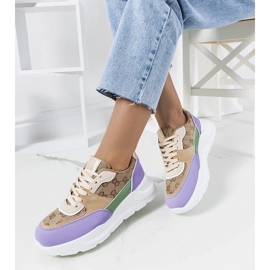 D/GMR Elyne ženske bež i ljubičaste tenisice ljubičasta 1