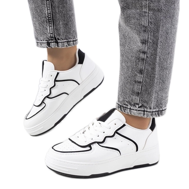 D/GMR Ženske Bieke tenisice, bijele i crne bijela 2