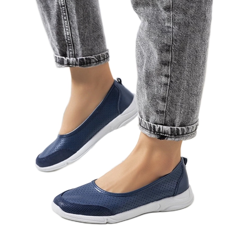 D/GMR Mirjam tamnoplave kožne balerinke plava 1