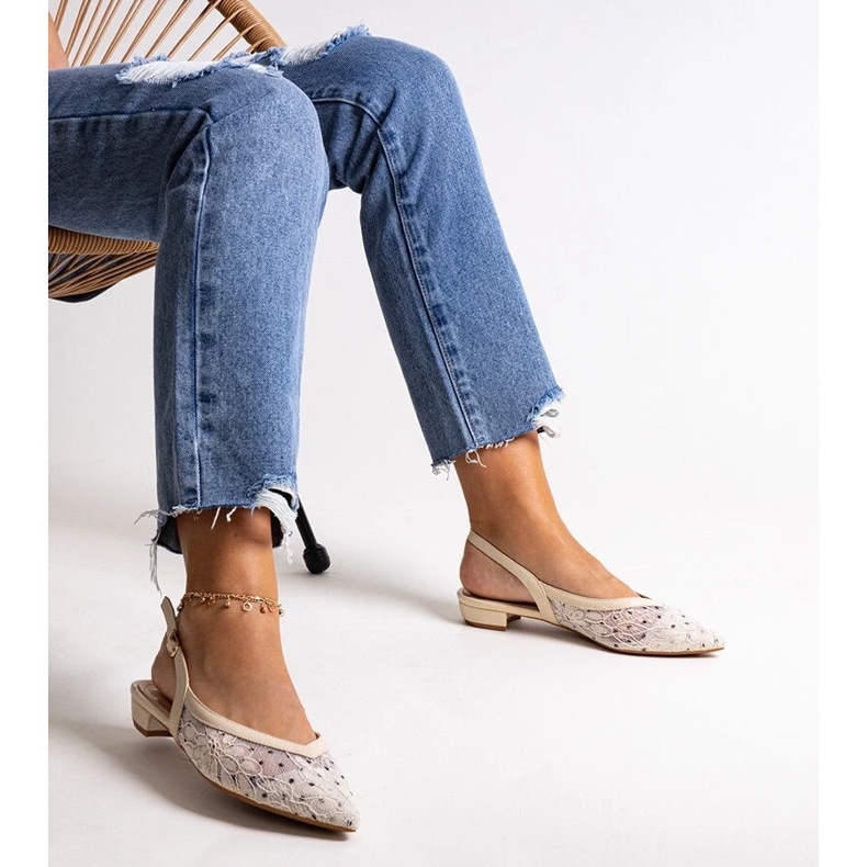 D/GMR Marlioz bež balerinke od čipke 2