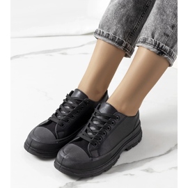 D/GMR Crne tenisice na debelom Nurbik potplatu crna 1