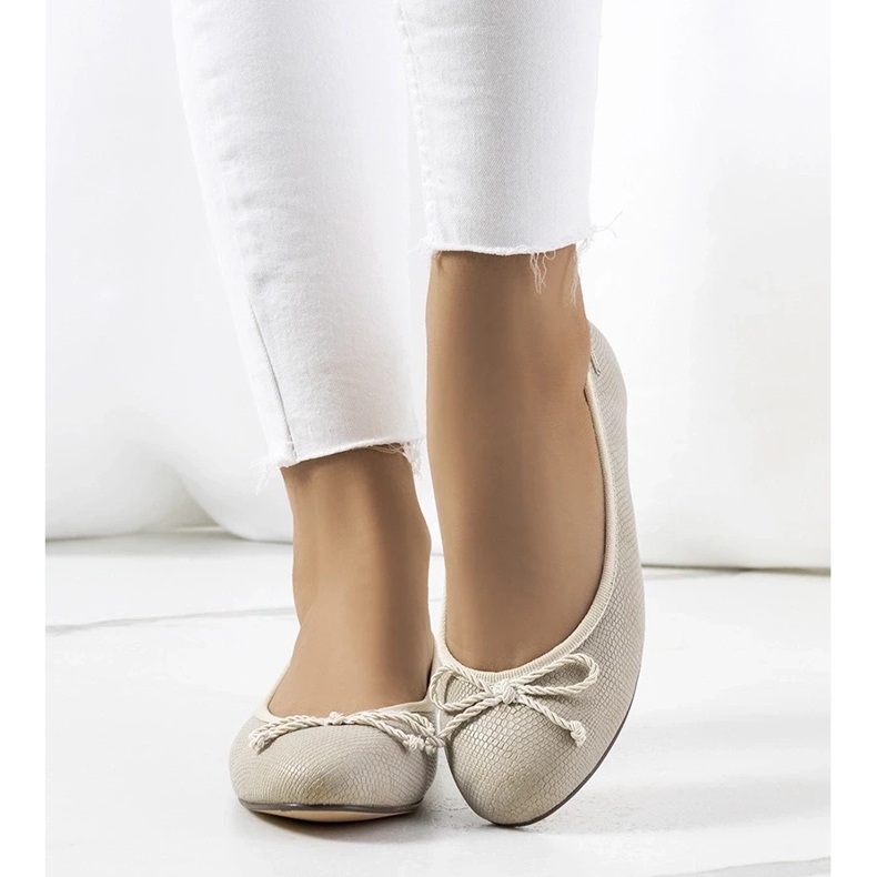 D/GMR Bež ženske balerinke iz Villersa 1