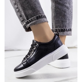 D/GMR Crne tenisice na debelom Louisiana potplatu crna 2