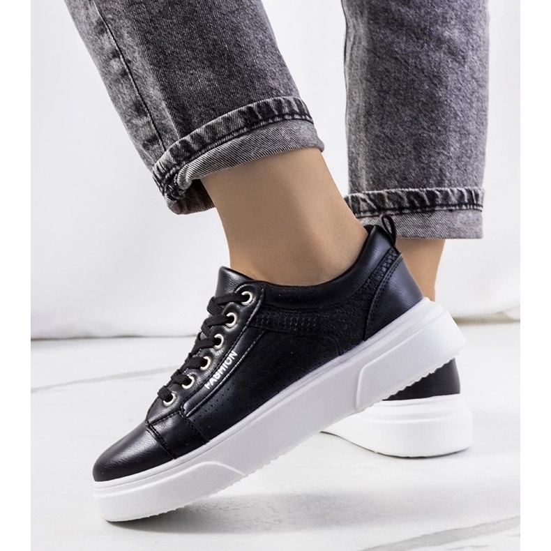 D/GMR Crne tenisice na debelom Louisiana potplatu crno 2