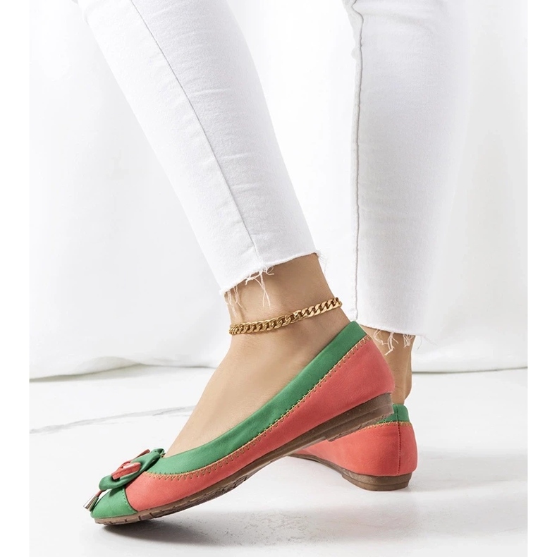 D/GMR Zelene balerinke s mašnom iz Eskea zelena 2