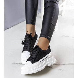 D/GMR Crne tenisice s visokim potplatom marke Callani crna 2