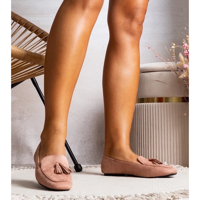 D/GMR Cillian ružičaste balerinke od eko antilop kože ružičasta 2