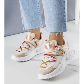 D/GMR Bež tenisice od miješanog materijala Traci 1