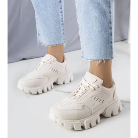 D/GMR Bež tenisice na masivnom potplatu od Inez 1