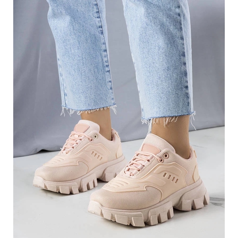 D/GMR Ružičaste tenisice na masivnom potplatu od Inez ružičasta 2