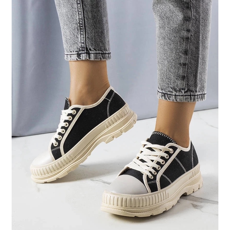 D/GMR Nichole crne tenisice s platformom crna 1