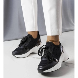 D/GMR Crne tenisice na wedges od Ann crno 2