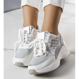 D/GMR Sive tenisice ukrašene monogramom Lora siva 2