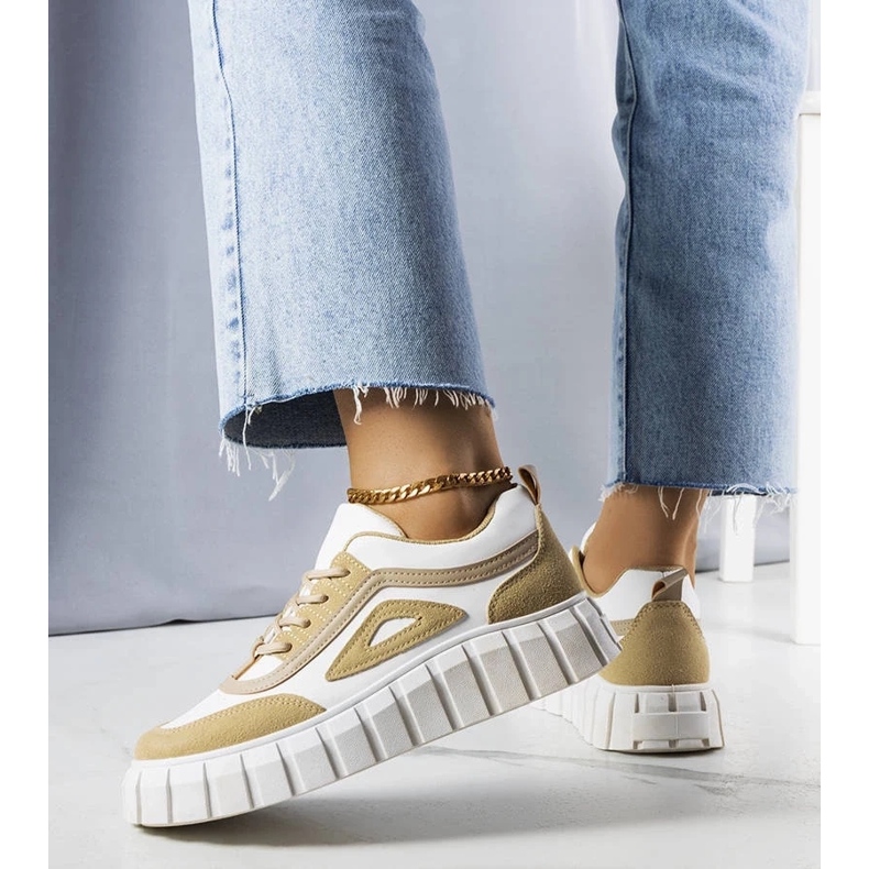 D/GMR Bež tenisice s platformom Robyn 2