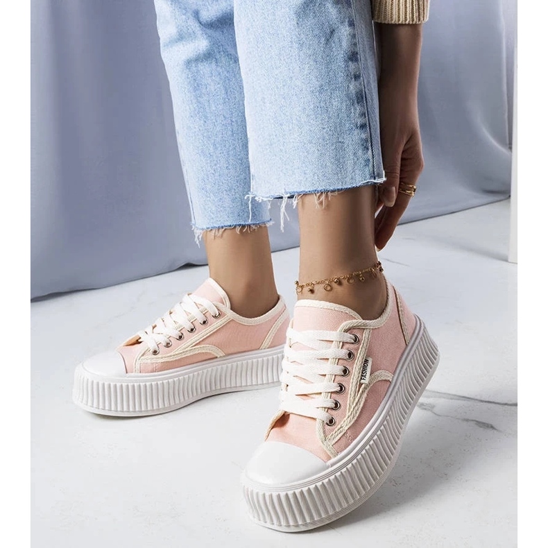 D/GMR Connie roze tenisice s platformom ružičasta 1