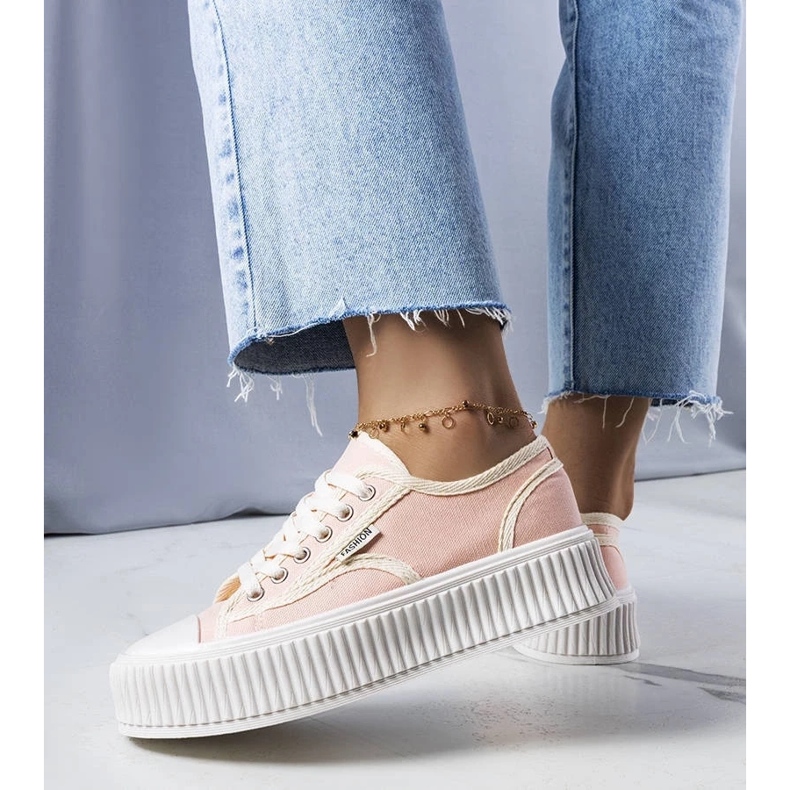 D/GMR Connie roze tenisice s platformom ružičasta 2