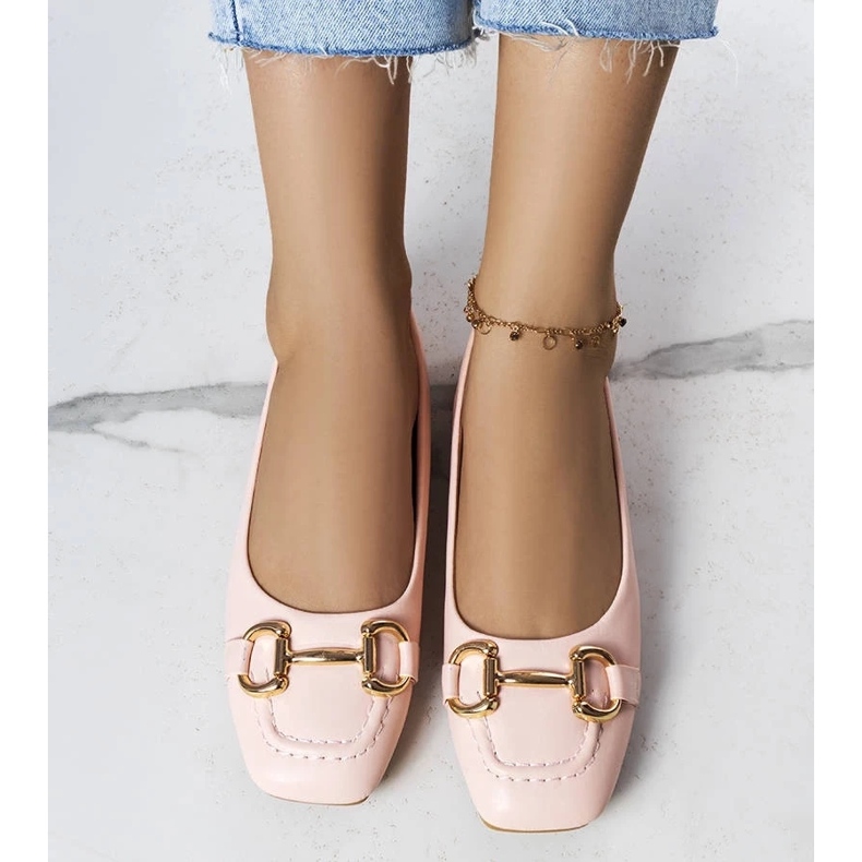 D/GMR Ružičaste balerinke sa zlatnim ukrasima od Iris ružičasta 1