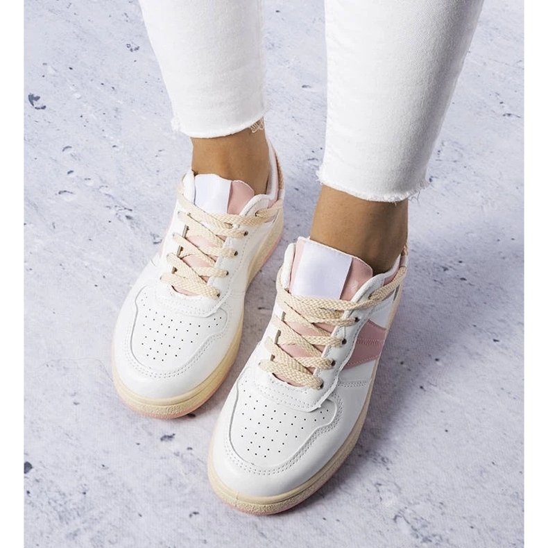 D/GMR Bijelo roze ženske tenisice marke Marcella bijela 2