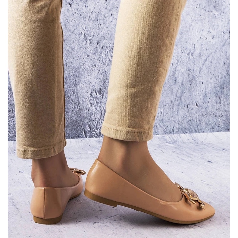 D/GMR Tamno bež balerinke s Vallée ukrasima 2