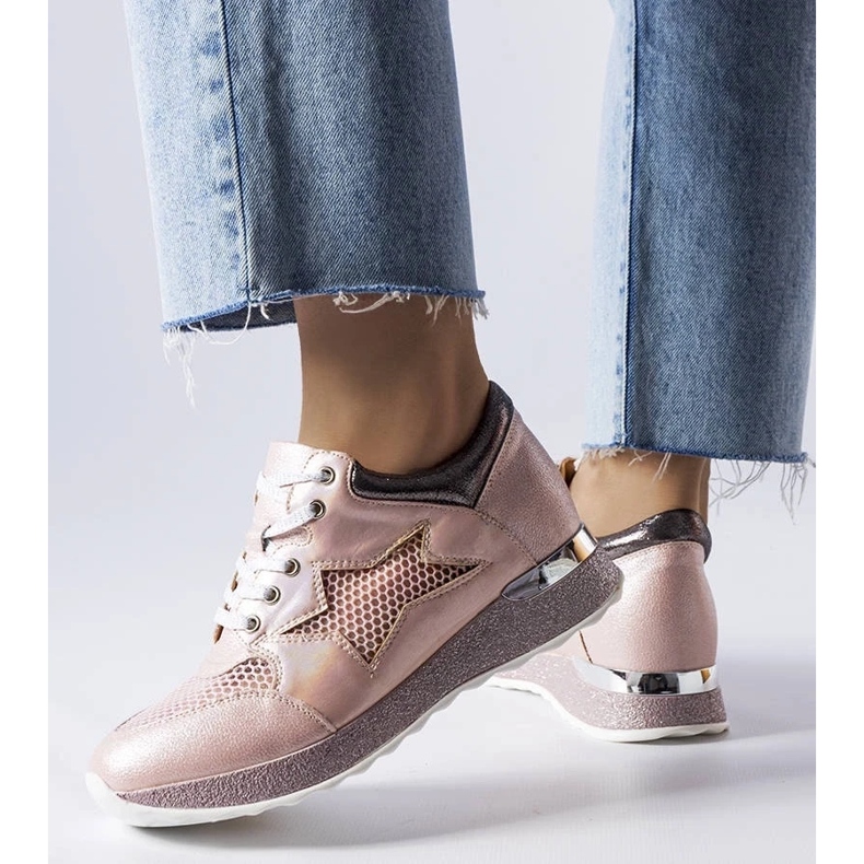 D/GMR L'Angelier ružičaste sjajne tenisice ružičasta 2