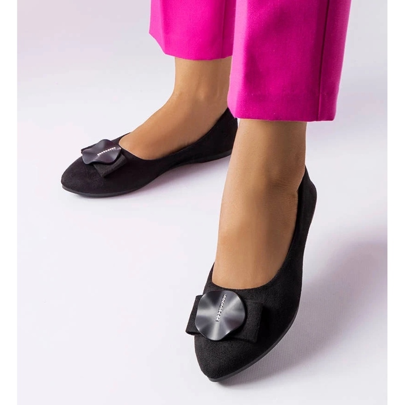 D/GMR Crne balerinke ukrašene Rémy kamenčićima crno 1