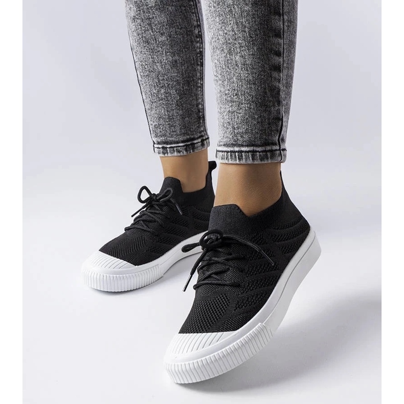 D/GMR Crne tenisice od rastezljive tkanine marke Polaire crno 1