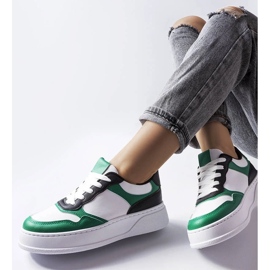 D/GMR Bijelo zelene cipele s debljim potplatom iz Barona bijela 1