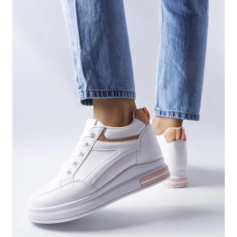 D/GMR Bijele tenisice sa svjetlucavim umetcima marke Bonevil bijela 1