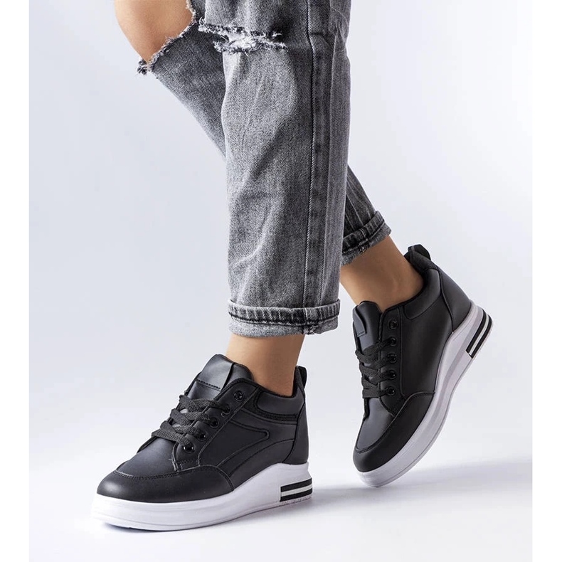 D/GMR Bonevil crne svjetlucave tenisice crno 1