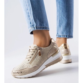 D/GMR Bež kožne tenisice za jazzar klin 2