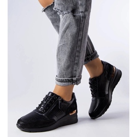 D/GMR Jazzar crne ažur kožne cipele crna 1