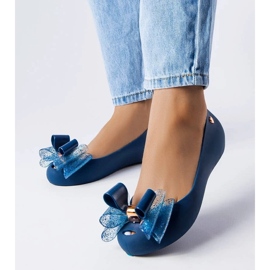 D/GMR Mornarsko plave Meliski balerinke s Jerome mašnom 1