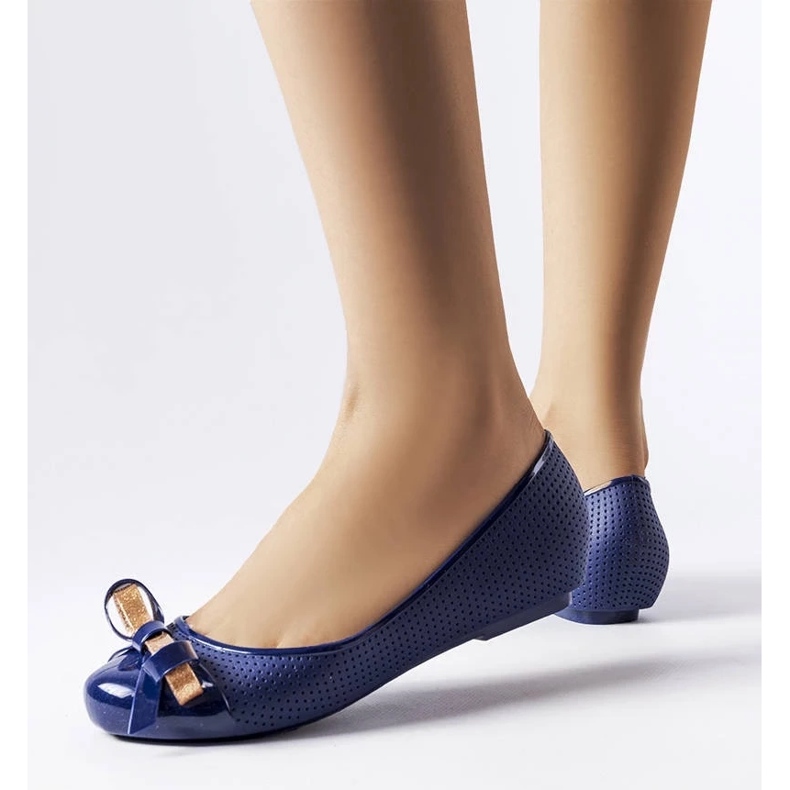 D/GMR Mornarsko plave balerinke ukrašene Harlingen mašnom 2