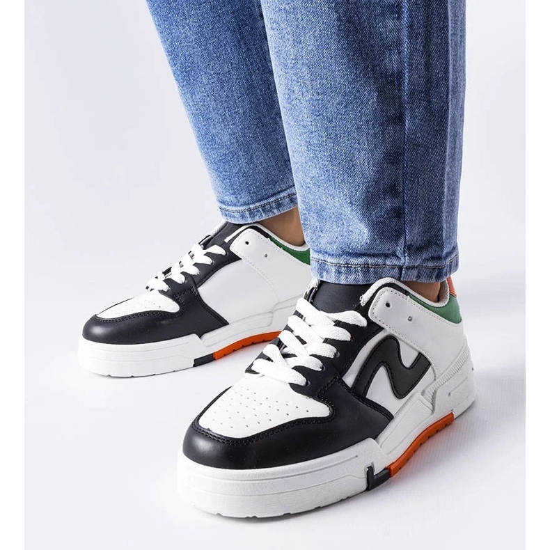 D/GMR Crno-bijele čizme s debljim đonom iz Hartera crna 1