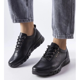 D/GMR Crne ažurne kožne brogove iz Brodeura crna 1